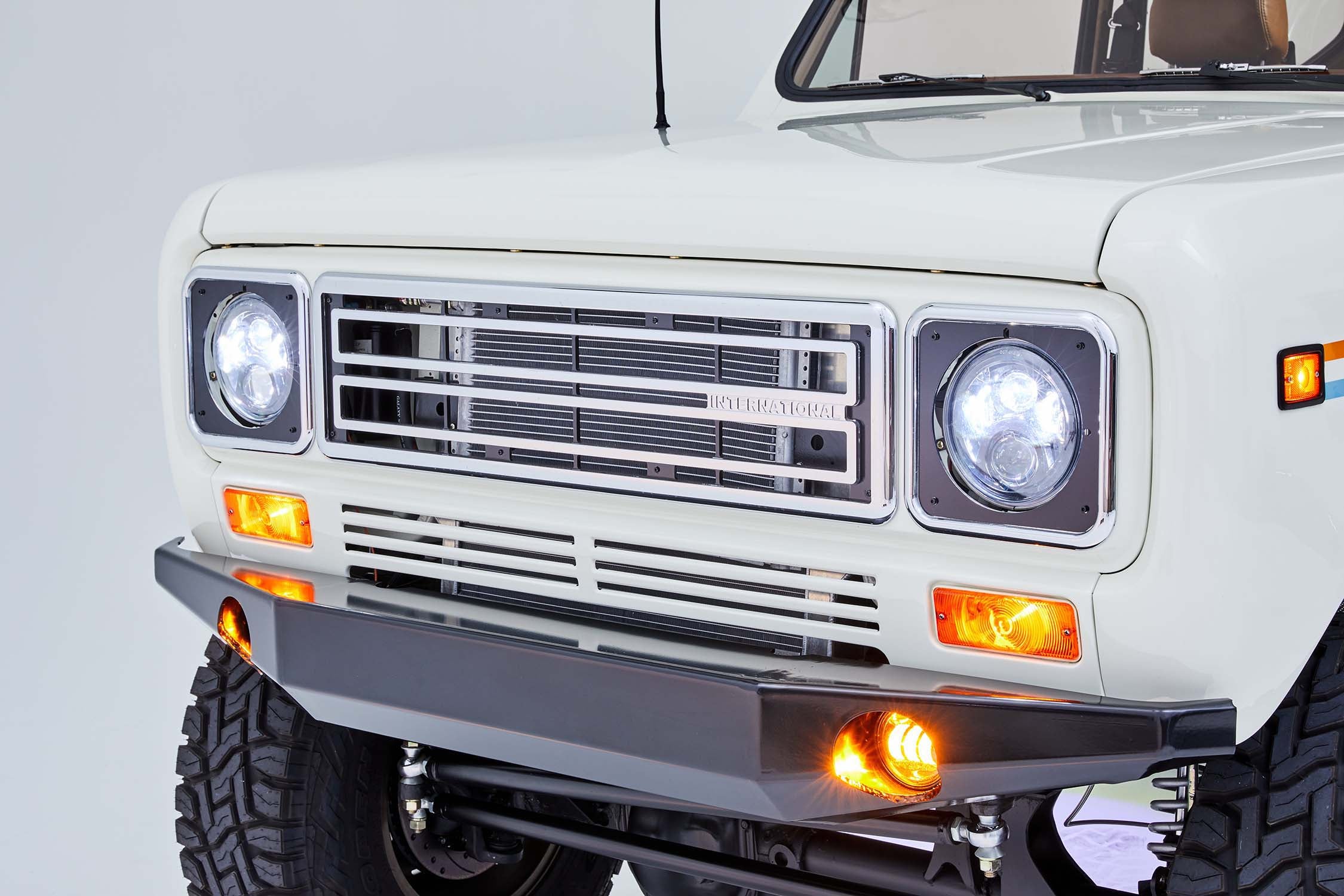 International Scout II Front Bumper with Fog Lights.  "Preorder"